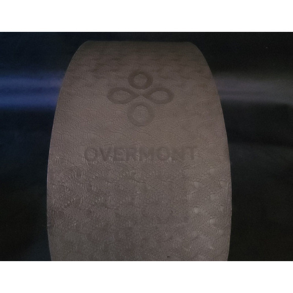 Black Overmont Yoga Back Deep Stretching Rolling Roller Foam Wheel 2 Piece Set - Picture 4 of 10